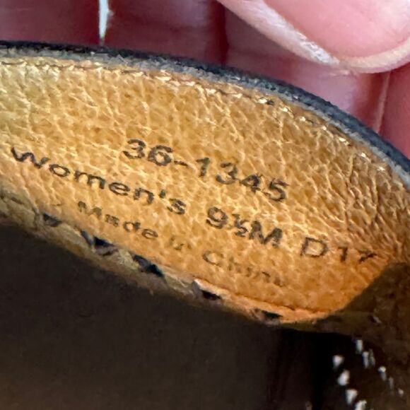 Trask Ali Black Metallic Perforated Suede Loafer 9.5 - Picture 9 of 10